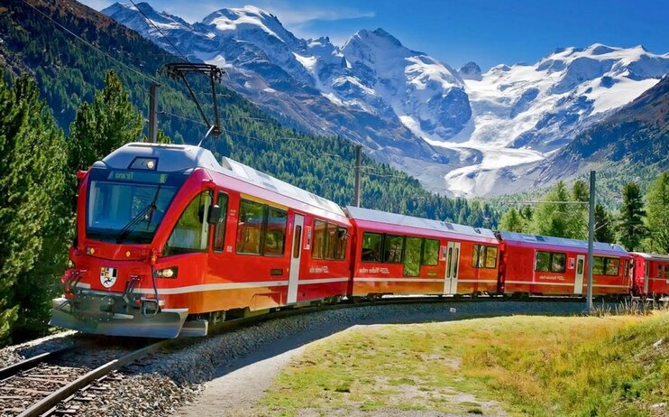 La Valtellina con il Trenino del Bernina